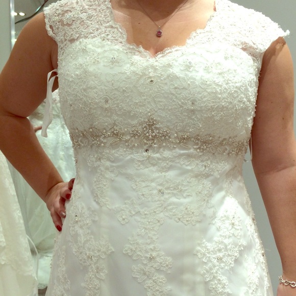 David's Bridal Dresses & Skirts - Wedding Gown, Tiara, And veil.. the whole package